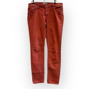 Paige Jeans Troy Boy – Size 27 – Red Burnt Orange – Boyfriend Fit